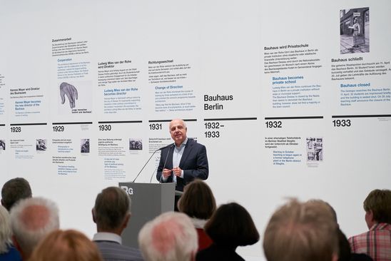 Preview zur Ausstellung "original bauhaus. Die Jubiläumsausstellung", 4.9.2019, Foto: Dovilė Aleksaitė