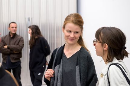 Eröffnung der Ausstellung "Monica Bonvicini. 3612,54 m³ vs 0,05 m³" in der Berlinischen Galerie, 15.9.2017, Foto: Harry Schnitger Eröffnung der Ausstellung "Monica Bonvicini. 3612,54 m³ vs 0,05 m³" in der Berlinischen Galerie, 15.9.2017, Foto: Harry Schnitger