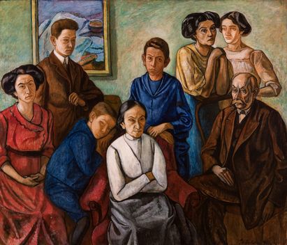 Bertalan Pór, Meine Familie, 1909-1910 © Rechtsnachfolge Pór, Foto: Museum der Bildenden Künste - Ungarische Nationalgalerie, 2023 Bertalan Pór, Meine Familie, 1909-1910 © Rechtsnachfolge Pór, Foto: Museum der Bildenden Künste - Ungarische Nationalgalerie, 2023