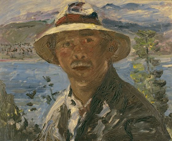 Lovis Corinth, Selbstporträt mit Strohhut, 1923, Kunstmuseum Bern, © Kunstmuseum Bern