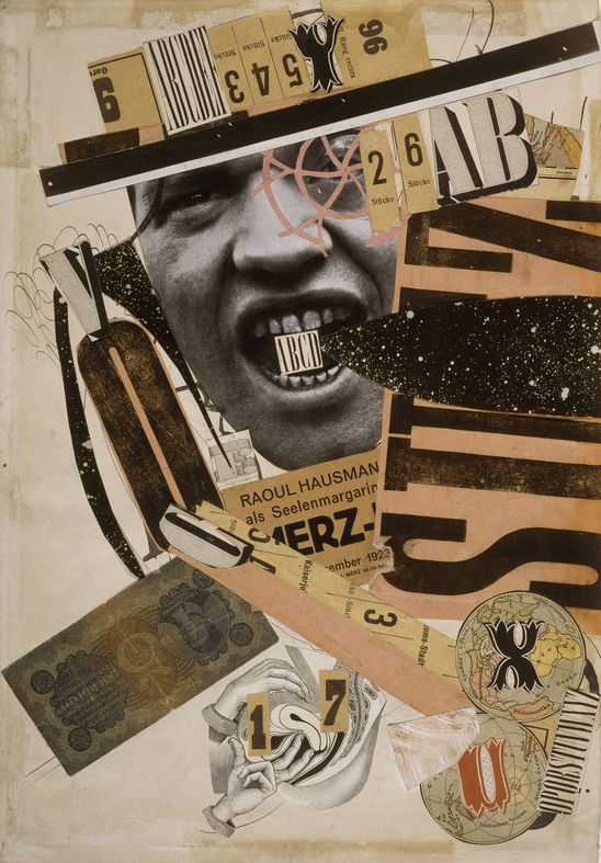 Raoul Hausmann, ABCD, 1923/24, Musée national d‘art moderne, Centre Georges Pompidou, Paris, Graphic Collection, Purchased 1974, © VG Bild-Kunst, Bonn 2025, Repro: © bpk/CNAC-MNAM