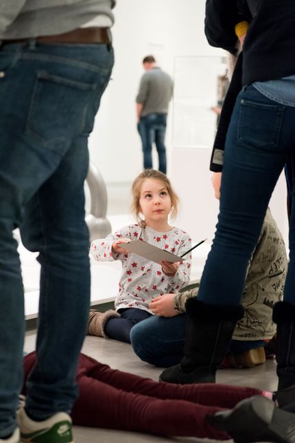 Kindervernissage zur Ausstellung "Eduardo Paolozzi. Lots of Pictures, Lots of Fun" in der Berlinischen Galerie, 11.2.2018, Foto: Barbara Antal Kindervernissage zur Ausstellung "Eduardo Paolozzi. Lots of Pictures, Lots of Fun" in der Berlinischen Galerie, 11.2.2018, Foto: Barbara Antal