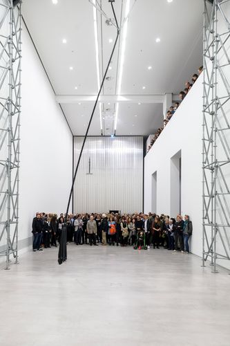 Eröffnung der Ausstellung "Monica Bonvicini. 3612,54 m³ vs 0,05 m³" in der Berlinischen Galerie, 15.9.2017, Foto: Harry Schnitger Eröffnung der Ausstellung "Monica Bonvicini. 3612,54 m³ vs 0,05 m³" in der Berlinischen Galerie, 15.9.2017, Foto: Harry Schnitger