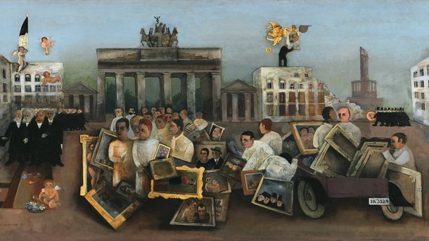 Gemälde von Felix Nussbaum, Öl auf Leinwand, 97 x 195,5 cm