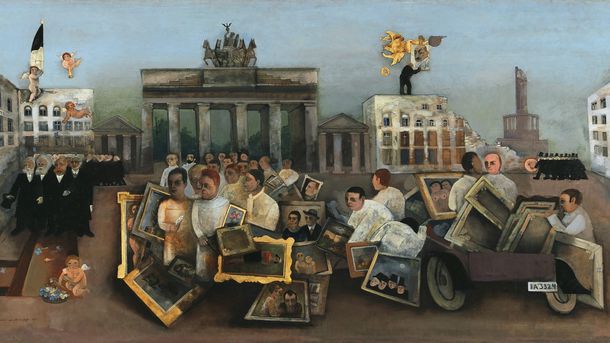 Painting by Felix Nussbaum, oil on canvas, 97 x 195,5 cm