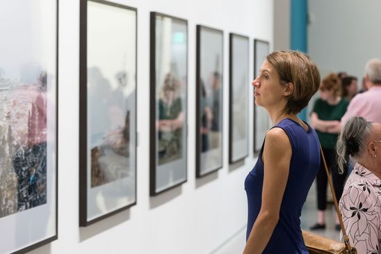 Eröffnung der Ausstellung "Fotografierte Ferne. Fotografen auf Reisen (1880–2015)" in der Berlinischen Galerie, 18.5.2017, Foto: Harry Schnitger