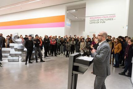 Eröffnung der Ausstellung "Carsten Nicolai. Tele" in der Berlinischen Galerie, 22.3.2018, Foto: Harry Schnitger Eröffnung der Ausstellung "Carsten Nicolai. Tele" in der Berlinischen Galerie, 22.3.2018, Foto: Harry Schnitger