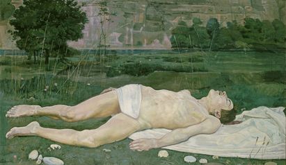 Ferdinand Hodler, Verwundeter Jüngling, 1883, später überarbeitet, Kunstmuseum Bern, Foto: © SIK-ISEA, Zürich (Walter Rudolf Dräyer Ferdinand Hodler, Verwundeter Jüngling, 1883, später überarbeitet, Kunstmuseum Bern, Foto: © SIK-ISEA, Zürich (Walter Rudolf Dräyer