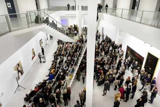 Eröffnungen und Verleihungen der Hannah-Höch-Preise 2016 an Cornelia Schleime und Tatjana Doll, 24.11.2016, Foto: Harry Schnitger