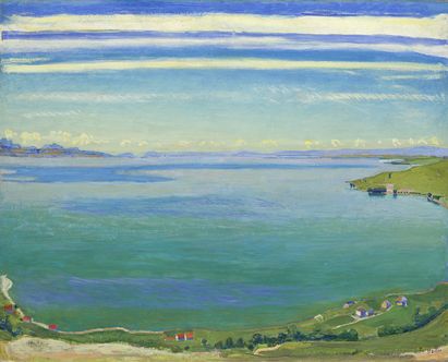 Ferdinand Hodler, Genfersee von Chexbres aus, um 1904, Stiftung für Kunst, Kultur und Geschichte, Winterthur, Foto: © SIK-ISEA, Zürich (Philipp Hitz) Ferdinand Hodler, Genfersee von Chexbres aus, um 1904, Stiftung für Kunst, Kultur und Geschichte, Winterthur, Foto: © SIK-ISEA, Zürich (Philipp Hitz)