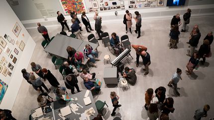 Eröffnung von "207 m². Raum für Aktion und Kooperation" in der Berlinischen Galerie, 2019, Foto: Catrin Schmitt Eröffnung von "207 m². Raum für Aktion und Kooperation" in der Berlinischen Galerie, 2019, Foto: Catrin Schmitt
