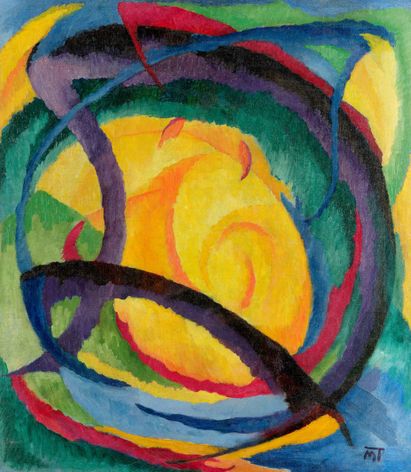 János Mattis-Teutsch, Komposition, ca. 1920 © VG Bild-Kunst, Bonn 2023 János Mattis-Teutsch, Komposition, ca. 1920 © VG Bild-Kunst, Bonn 2023