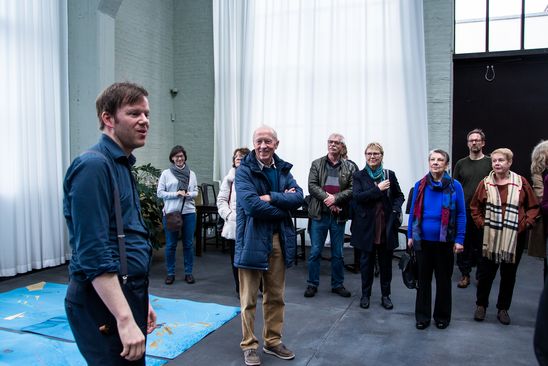 Atelierbesuch bei Jorinde Voigt mit den Freund*innen der Berlinischen Galerie, 14.3.2019, Foto: Dovilė Aleksaitė