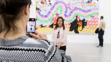 Eröffnung der Ausstellung von Christine Streuli, Fred-Thieler-Preisträgerin 2017, 17.3.2017, Foto: Harry Schnitger