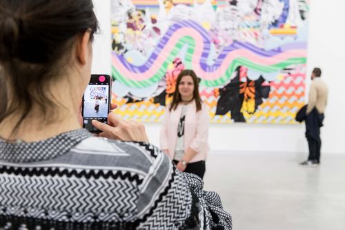 Eröffnung der Ausstellung von Christine Streuli, Fred-Thieler-Preisträgerin 2017, 17.3.2017, Foto: Harry Schnitger Eröffnung der Ausstellung von Christine Streuli, Fred-Thieler-Preisträgerin 2017, 17.3.2017, Foto: Harry Schnitger