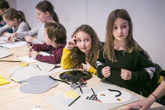 Kindervernissage zur Kunst der Novembergruppe in der Berlinischen Galerie, 11.11.2018, © Foto: Pascal Rohé