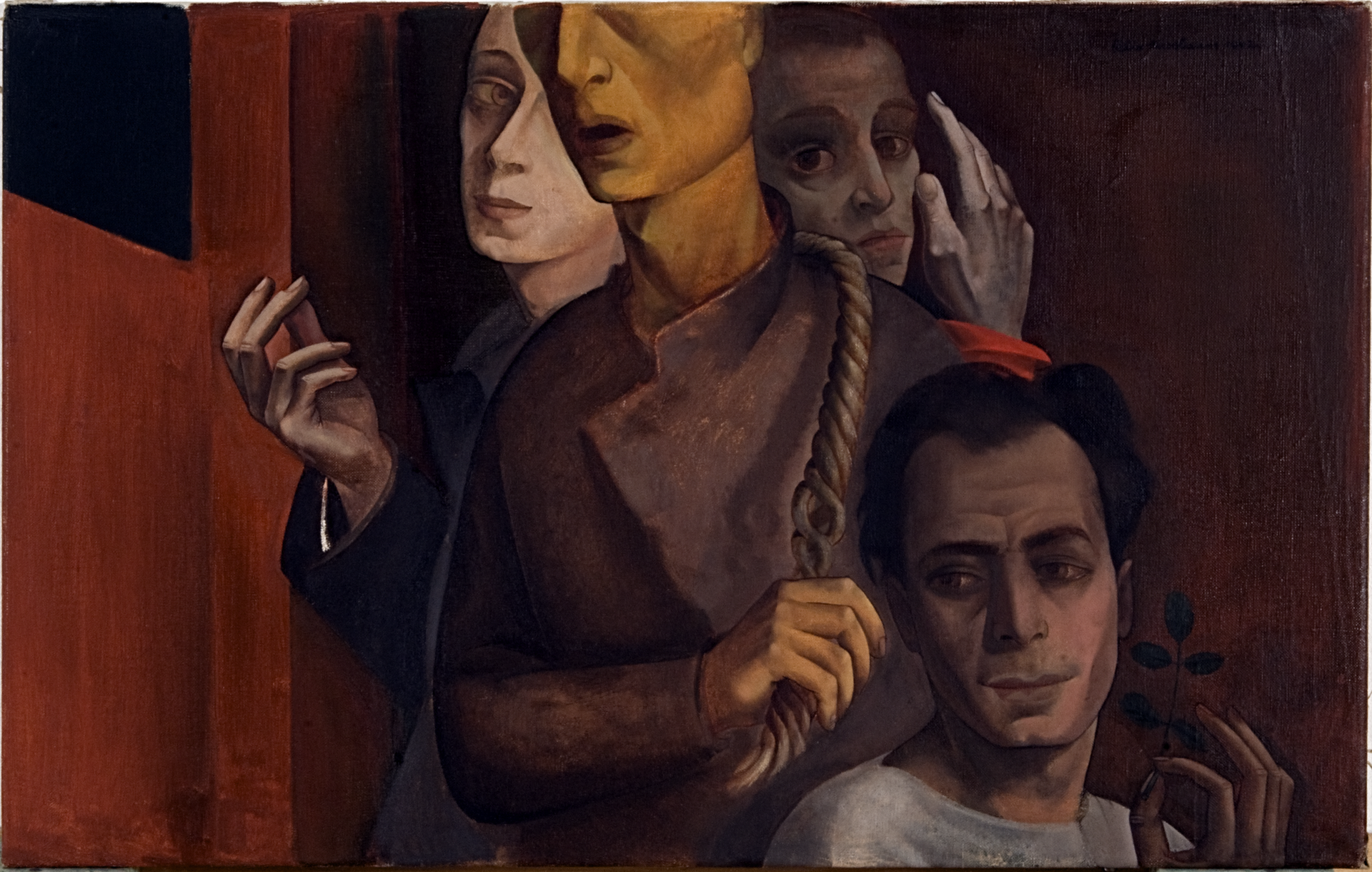 Gemälde von Felix Nussbaum, Öl auf Leinwand, 50,5 x 80 cm