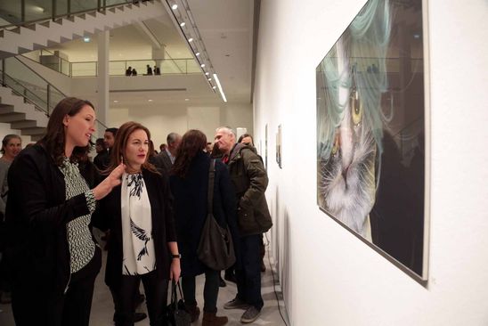 Eröffnung der Ausstellung "Heidi Specker - IN FRONT OF. Fotografien" in der Berlinischen Galerie, 10.3.2016, Foto: Amin Akhtar