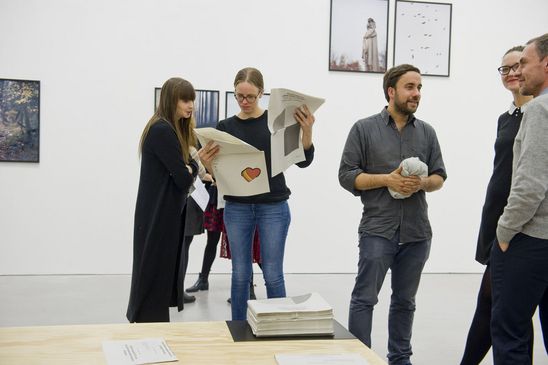 Eröffnung der Ausstellung "Cyrill Lachauer. What do you want here" in der Berlinischen Galerie, 2.11.2017, Foto: Benjamin Pritzkuleit