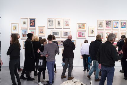 Eröffnung der Ausstellung "Eduardo Paolozzi. Lots of Pictures, Lots of Fun" in der Berlinischen Galerie, 8.2.2018, Foto: Harry Schnitger Eröffnung der Ausstellung "Eduardo Paolozzi. Lots of Pictures, Lots of Fun" in der Berlinischen Galerie, 8.2.2018, Foto: Harry Schnitger