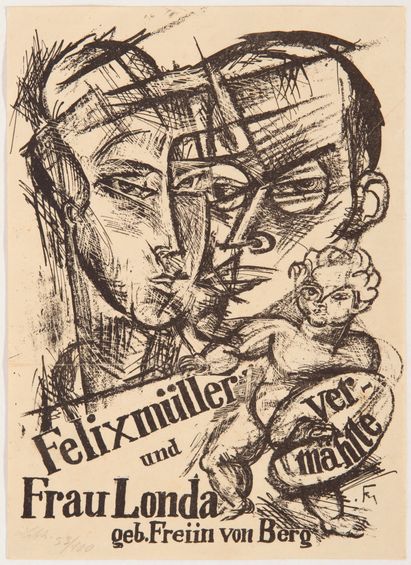 Conrad Felixmüller, Felixmüller und Frau Londa – Vermählte, 1918, © VG Bild-Kunst, Bonn 2022, Repro: Kai-Annett Becker Conrad Felixmüller, Felixmüller und Frau Londa – Vermählte, 1918, © VG Bild-Kunst, Bonn 2022, Repro: Kai-Annett Becker