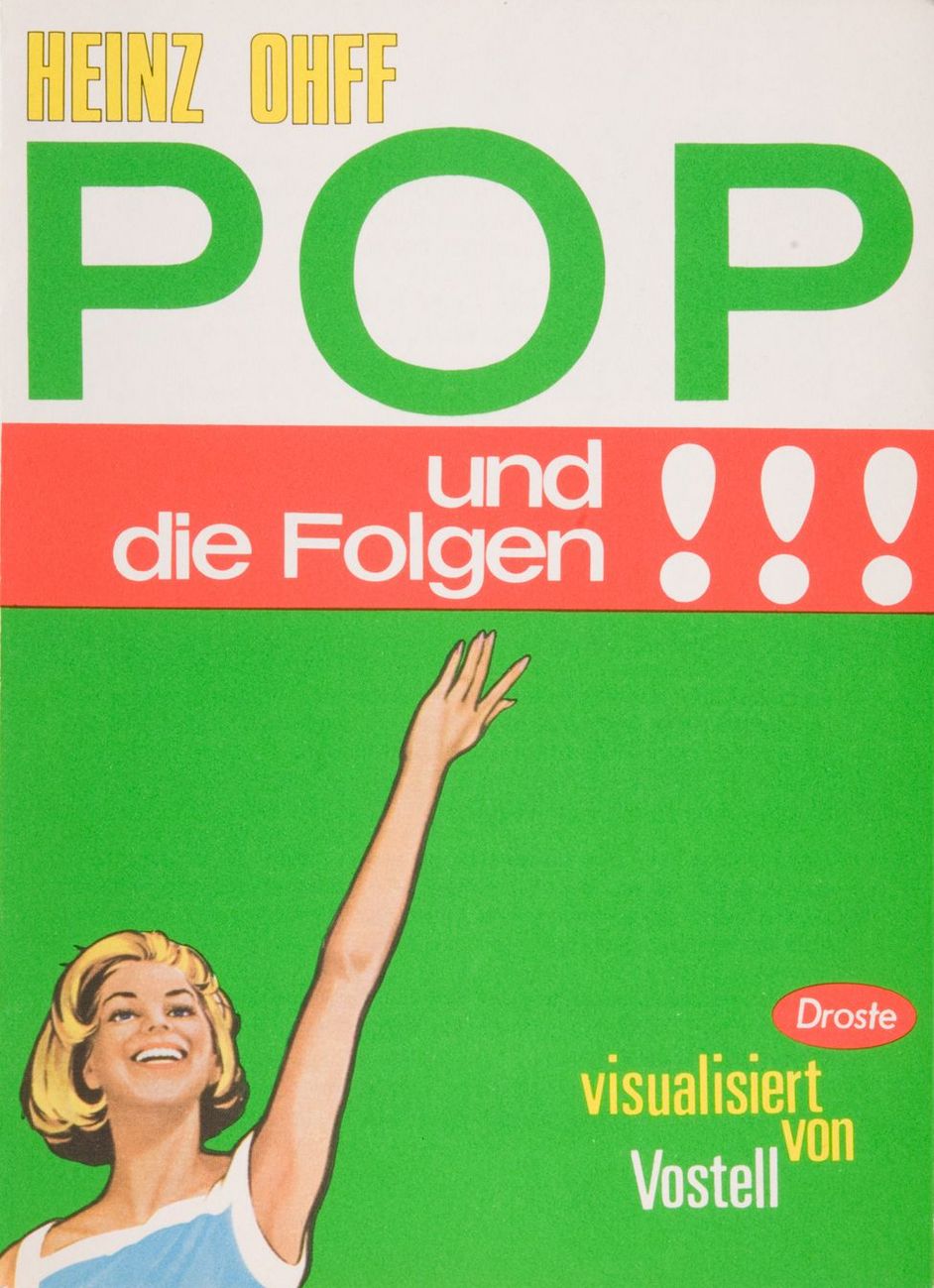Buch-Cover: Heinz Ohff, Pop und die Folgen!!!, Visualisiert von Wolf Vostell, 1968 aus dem Heinz-Ohff-Archiv 