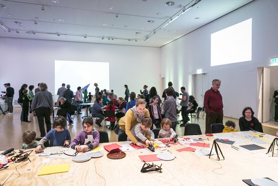 Kindervernissage zur Kunst der Novembergruppe in der Berlinischen Galerie, 11.11.2018, © Foto: Pascal Rohé
