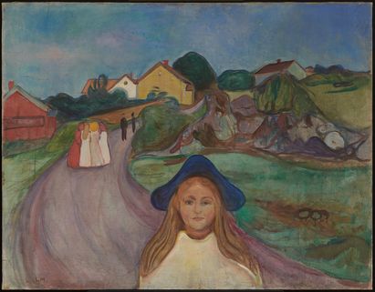 Edvard Munch, Straße in Åsgårdstrand, 1901, Foto: © Kunstmuseum Basel / Jonas Hänggi Edvard Munch, Straße in Åsgårdstrand, 1901, Foto: © Kunstmuseum Basel / Jonas Hänggi