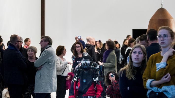 Eröffnung der Ausstellung "Julian Charrière. As We Used To Float" in der Berlinischen Galerie, 26.9.2019, Foto: Harry Schnitger