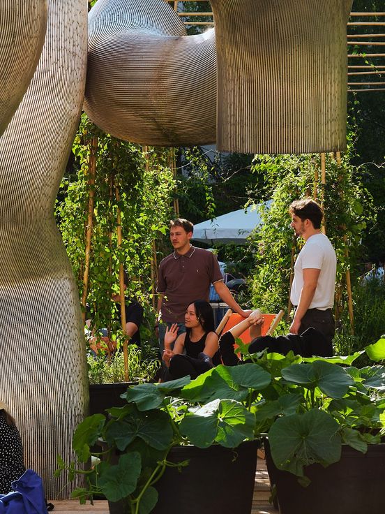 Artistic garden installation "Light and & Shadow", atelier le balto, 2025