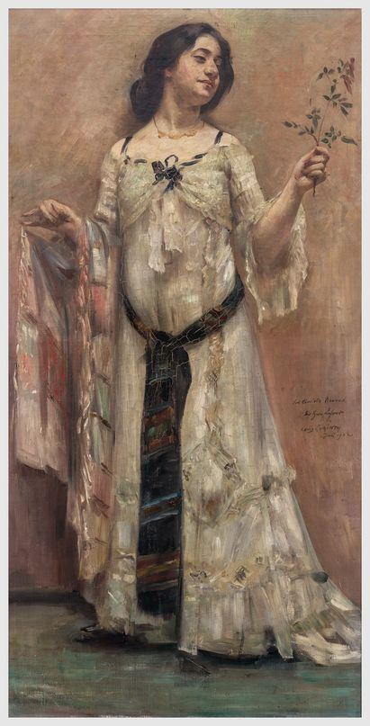 Lovis Corinth, Porträt Charlotte Berend im weißen Kleid, 1902 © Sammlung Stiftung Stadtmuseum Berlin, Foto: Oliver Ziebe, Berlin Lovis Corinth, Porträt Charlotte Berend im weißen Kleid, 1902 © Sammlung Stiftung Stadtmuseum Berlin, Foto: Oliver Ziebe, Berlin