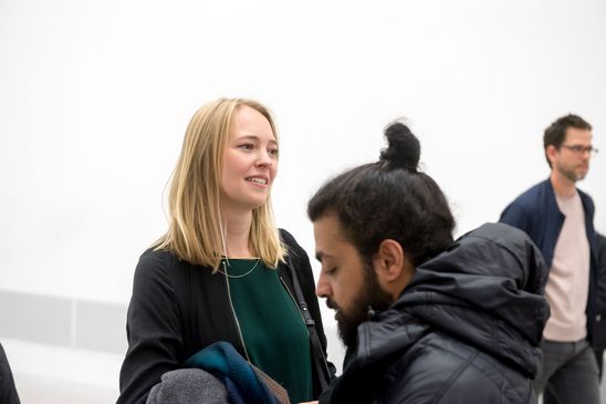 Eröffnung der Ausstellung "Monica Bonvicini. 3612,54 m³ vs 0,05 m³" in der Berlinischen Galerie, 15.9.2017, Foto: Harry Schnitger