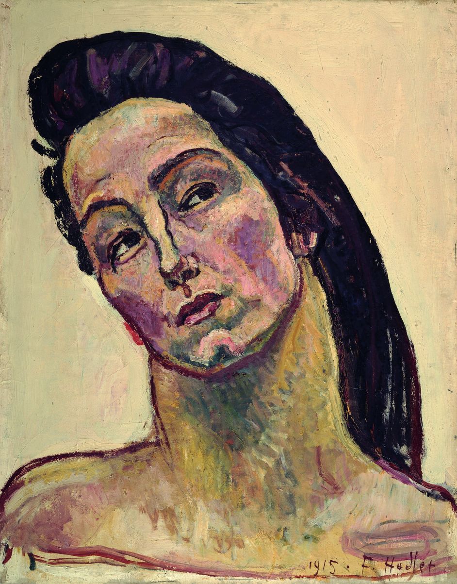 Ferdinand Hodler, Blick ins Unendliche, Kopfstudie, 1915 Öl auf Leinwand, 73,5 × 58 cm