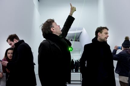 Eröffnung der Ausstellung "Carsten Nicolai. Tele" in der Berlinischen Galerie, 22.3.2018, Foto: Harry Schnitger Eröffnung der Ausstellung "Carsten Nicolai. Tele" in der Berlinischen Galerie, 22.3.2018, Foto: Harry Schnitger
