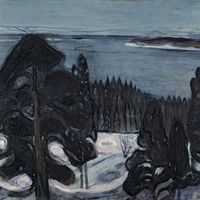 Edvard Munch, Winternacht, um 1900