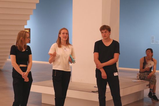 Kick-Off des FSJ-Projekts 2019 "Ich:Du. Du siehst ein Ich, das ich nicht sehe" in der Berlinischen Galerie, 12.6.2019, Foto: Martin von Piechowski