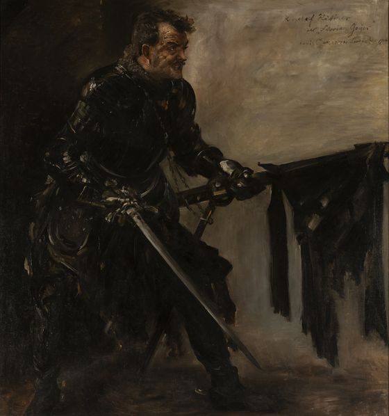 Lovis Corinth, Rudolf Rittner als Florian Geyer, 1906, © Von der Heydt-Museum Wuppertal, Foto: Medienzentrum Wuppertal