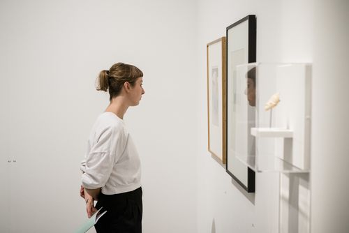 Preview zur Ausstellung "Dada Afrika. Dialog mit dem Fremden", 3.8.2016, Foto: Hannes Wiedemann Preview zur Ausstellung "Dada Afrika. Dialog mit dem Fremden", 3.8.2016, Foto: Hannes Wiedemann