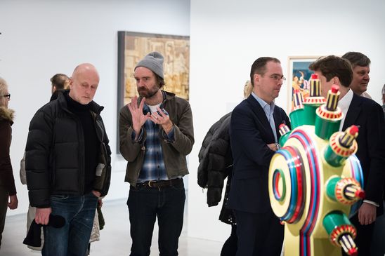 Eröffnung der Ausstellung "Eduardo Paolozzi. Lots of Pictures, Lots of Fun" in der Berlinischen Galerie, 8.2.2018, Foto: Harry Schnitger