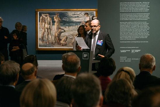 Preview des Fördervereins zur Ausstellung "Max Beckmann und Berlin", 18.11.2015, Foto: Hannes Wiedemann