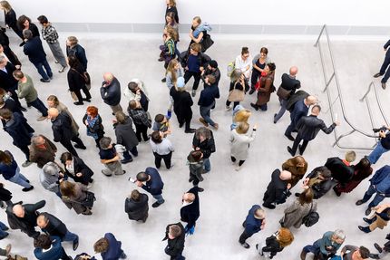 Eröffnung der Ausstellung "Monica Bonvicini. 3612,54 m³ vs 0,05 m³" in der Berlinischen Galerie, 15.9.2017, Foto: Harry Schnitger Eröffnung der Ausstellung "Monica Bonvicini. 3612,54 m³ vs 0,05 m³" in der Berlinischen Galerie, 15.9.2017, Foto: Harry Schnitger