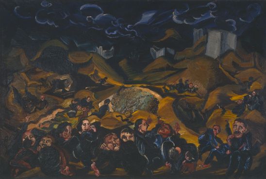 Painting by Ludwig Meidner, oil on canvas, 100 x 150 cm