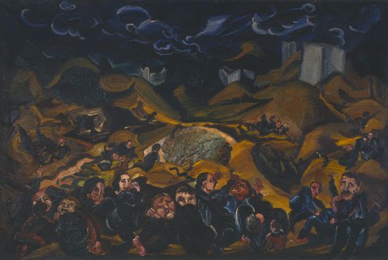 Painting by Ludwig Meidner, oil on canvas, 100 x 150 cm