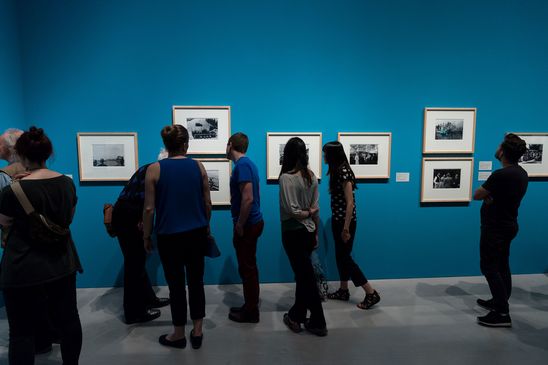 Eröffnung der Ausstellung "Fotografierte Ferne. Fotografen auf Reisen (1880–2015)" in der Berlinischen Galerie, 18.5.2017, Foto: Harry Schnitger