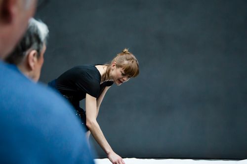 Atelierbesuch bei Jorinde Voigt mit den Freund*innen der Berlinischen Galerie, 14.3.2019, Foto: Dovilė Aleksaitė