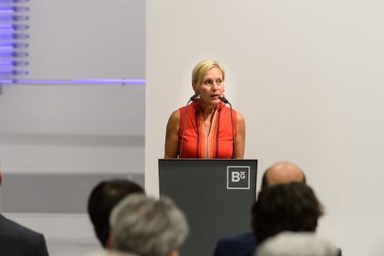 Eröffnung der Ausstellung "Andreas Greiner. Agentur des Exponenten", GASAG Kunstpreis 2016 in der Berlinischen Galerie, 14.9.2016, Foto: Harry Schnitger Eröffnung der Ausstellung "Andreas Greiner. Agentur des Exponenten", GASAG Kunstpreis 2016 in der Berlinischen Galerie, 14.9.2016, Foto: Harry Schnitger