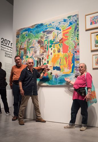 Eröffnung der Ausstellung "Standortwechsel" in "207 m². Raum für Aktion und Kooperation" in der Berlinischen Galerie, 2019, © Catrin Schmitt Eröffnung der Ausstellung "Standortwechsel" in "207 m². Raum für Aktion und Kooperation" in der Berlinischen Galerie, 2019, Foto: Catrin Schmitt