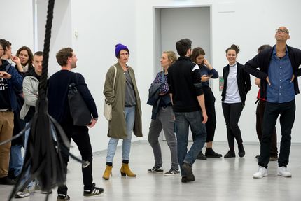 Eröffnung der Ausstellung "Monica Bonvicini. 3612,54 m³ vs 0,05 m³" in der Berlinischen Galerie, 15.9.2017, Foto: Harry Schnitger Eröffnung der Ausstellung "Monica Bonvicini. 3612,54 m³ vs 0,05 m³" in der Berlinischen Galerie, 15.9.2017, Foto: Harry Schnitger
