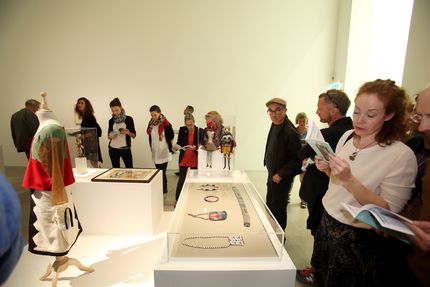 Eröffnung der Ausstellung "Dada Afrika. Dialog mit dem Fremden" in der Berlinischen Galerie, 4.8.2016, Foto: Amin Akhtar Eröffnung der Ausstellung "Dada Afrika. Dialog mit dem Fremden" in der Berlinischen Galerie, 4.8.2016, Foto: Amin Akhtar