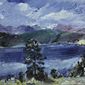 Lovis Corinth, Walchensee mit Lärche, 1921